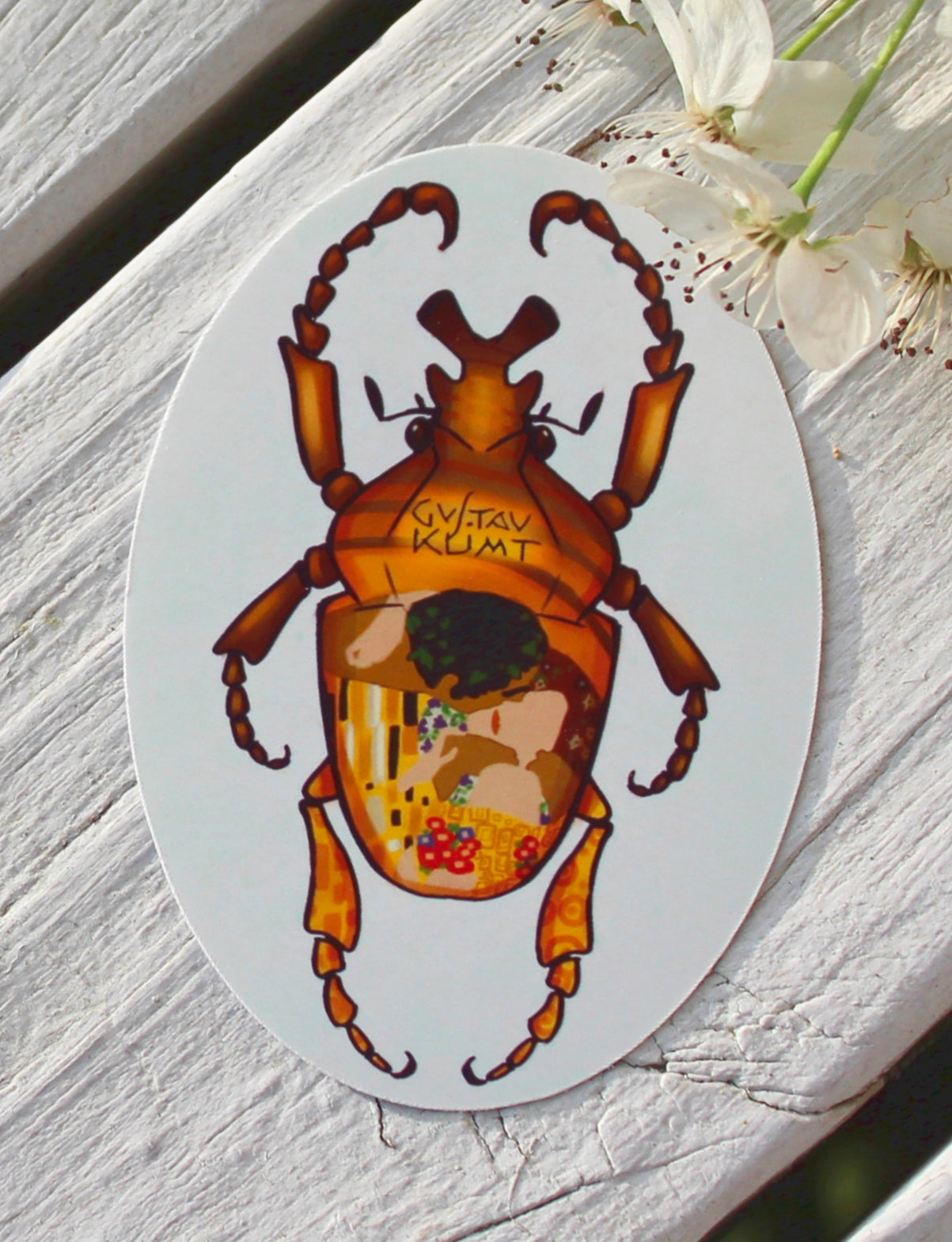 'Art History Beetles' Die Cut Individual Stickers